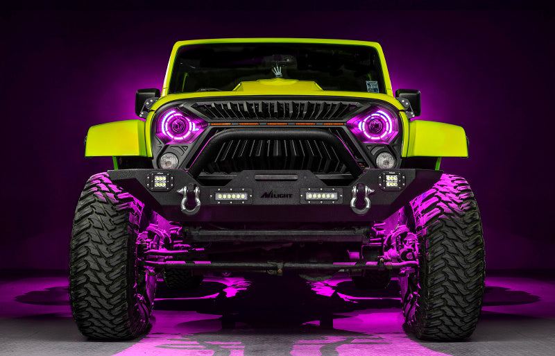 ORACLE Lighting 5876-334 0718 Jeep Wrangler JK Oculus 7in ColorSHIFT Bi-LED Projector Headlights
