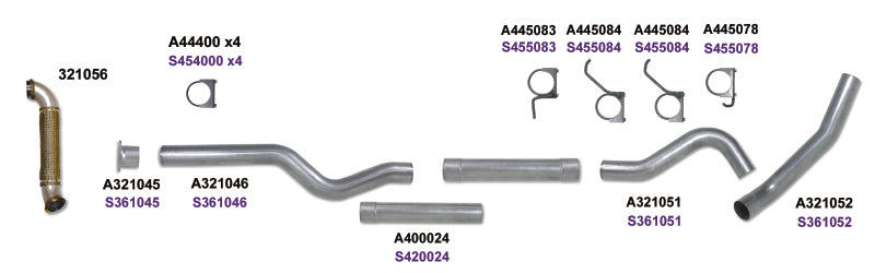 Diamond Eye Performance K4120A-RP Diamond Eye KIT 4in CB MRP SGL w/ TDP AL 04-05 Chevy/GMC 6.6L Duramax 2500/3500