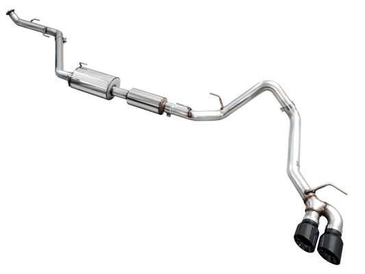 AWE Tuning 3015-33254 AWE Exhaust for 4th Gen Toyota Tacoma Dual Diamond Black Tips