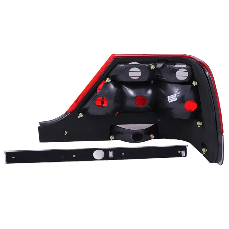 ANZO 221153 1995-1999 Mercedes Benz S CLASS W140 Taillights Red/Clear
