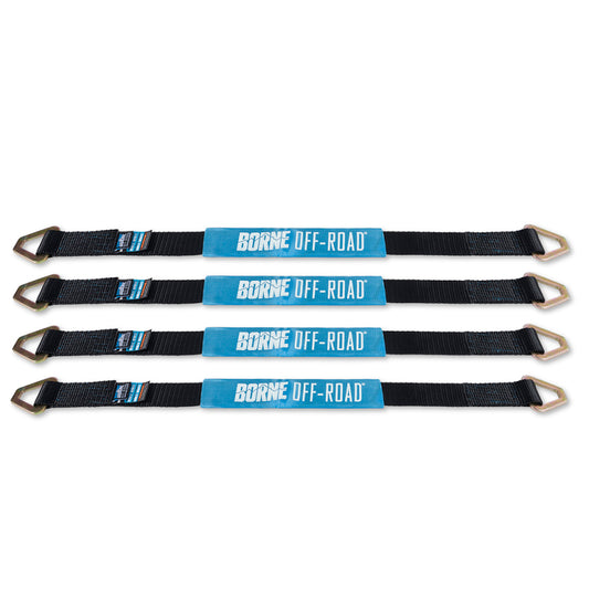 Mishimoto BNRTC-TD-4BK Vehicle Ratchet Tie-Down Kit (4 pack) Black