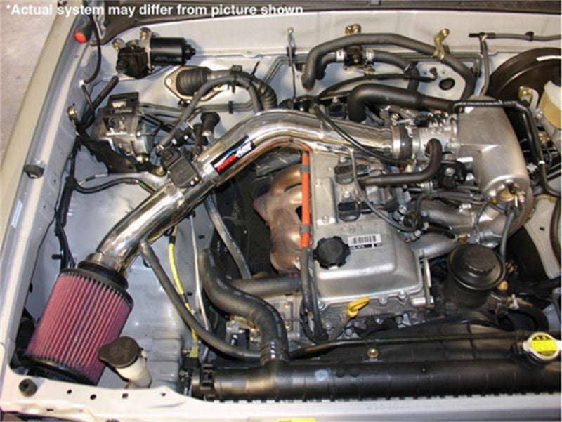 Injen PF2015P 00-04 Tacoma 2.4L 4 Cyl. 01-04 Tacoma PreRunner 2.7L 4 Cyl. only Polished Power-Flow Air In
