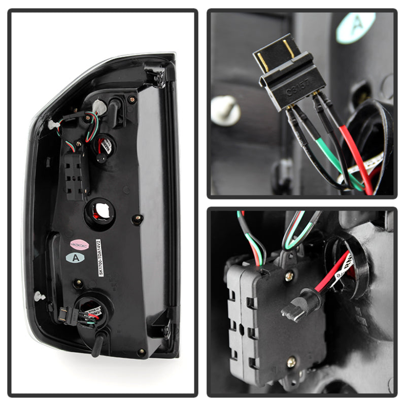 SPYDER 5080189 Spyder Toyota Tundra 2014-2016 Light Bar LED Tail Lights Red Smoke ALT-YD-TTU14-LED-RS