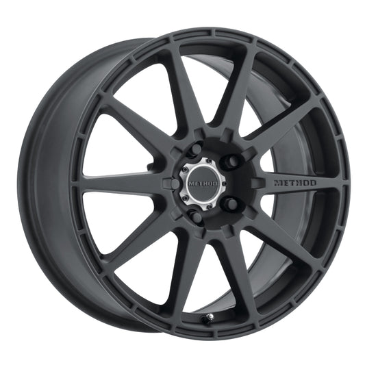 Method Wheels MR50178051542 Method MR501 RALLY 17x8 +42mm Offset 5x100 67.1mm CB Matte Black Wheel