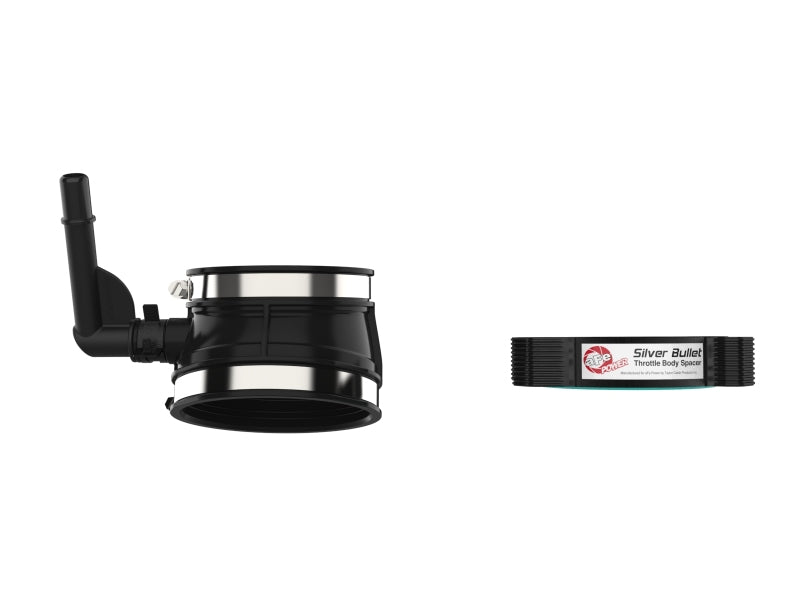 aFe 46-34017B 2020 Vette C8 Silver Bullet Aluminum Throttle Body Spacer / Works With Factory Intake Only - Blk