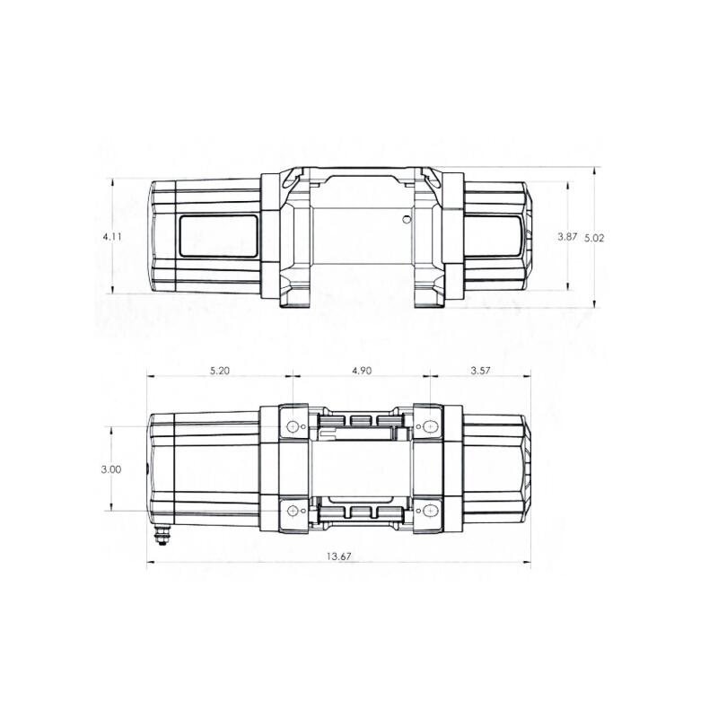 Superwinch 3500 LBS 12V DC 7/32in x 40ft Steel Rope Roller Fairlead SP 35 Winch