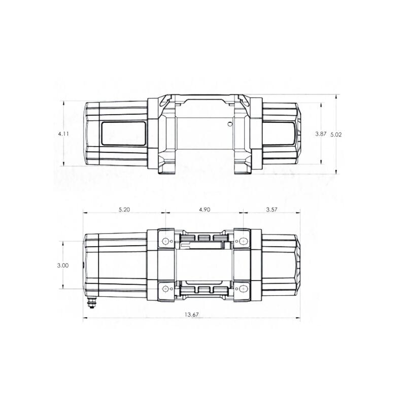 Superwinch 1135240 3500 LBS 12V DC 7/32in x 40ft Steel Rope Roller Fairlead SP 35 Winch