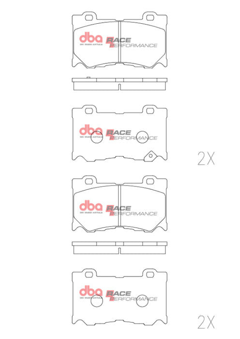 DBA DB2400RP 2023+ Nissan Z (Z34) RP Performance Front Brake Pads