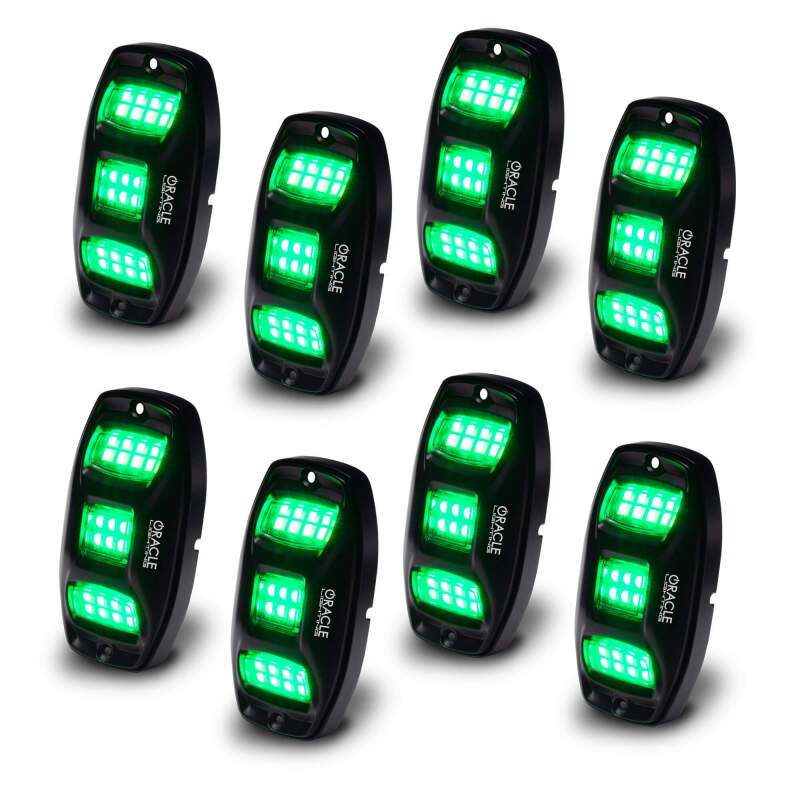 ORACLE Lighting 5895-339-8 Oracle Underbody RGB+W Wheel Well Rock Light Kit - 8 PCS - ColorSHIFT