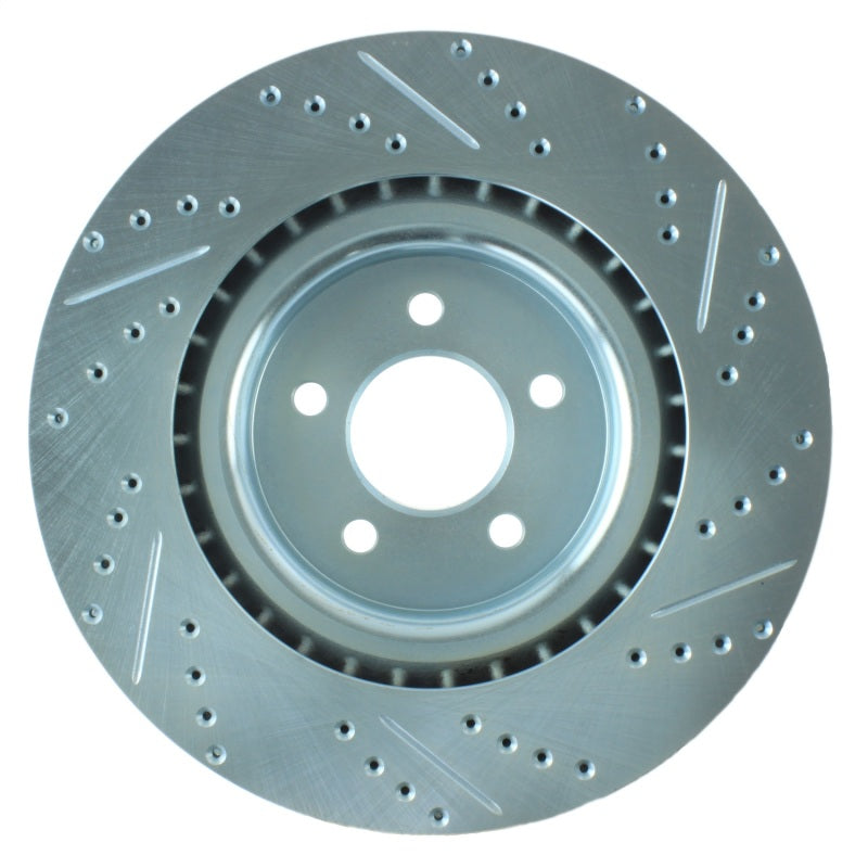 Stoptech 227.61089R StopTech Select Sport 07-10 Ford Shelby Slotted and Drilled Right Rotor