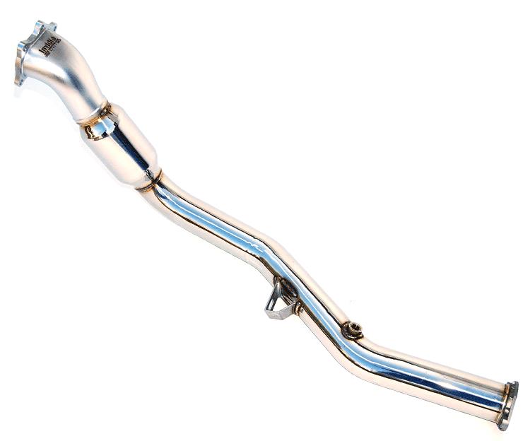 Invidia HS05SW1DPC 02-07 WRX/STi Polished Divorced Waste Gate Downpipe with High Flow Cat