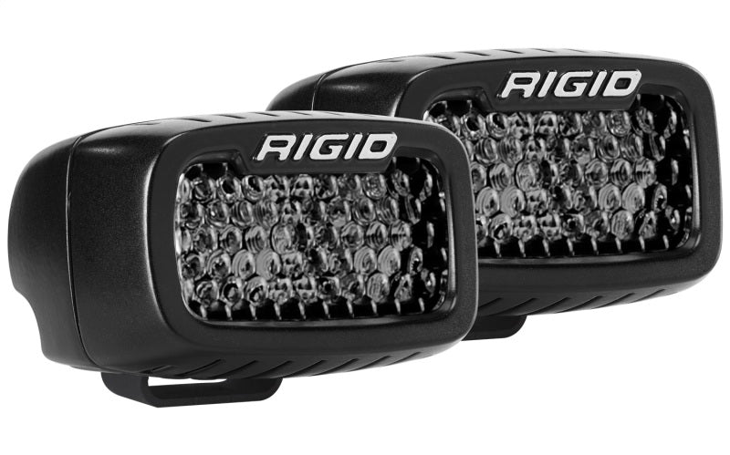 Rigid Industries 902513BLK SR-M Series PRO Midnight Edition - Spot - Diffused - Pair