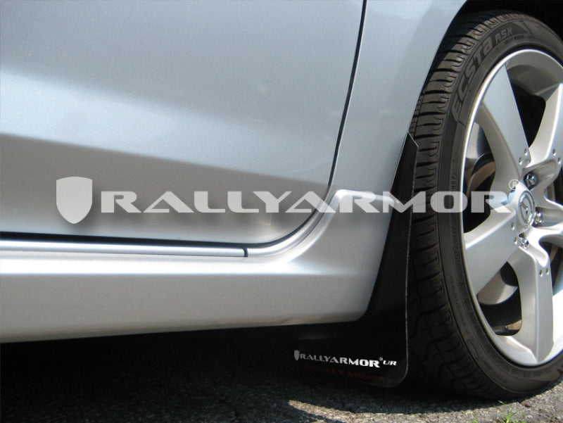 Rally Armor MF9-UR-BLK/WH 04-09 Mazda3/Speed3 Black UR Mud Flap w/ White Logo