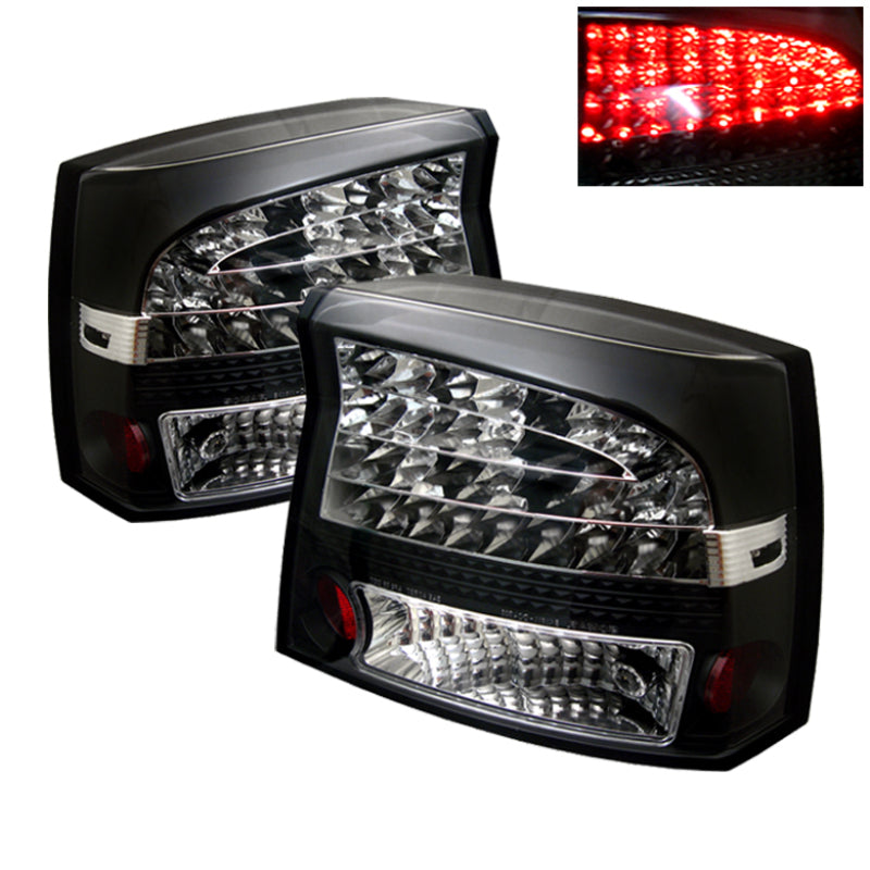 SPYDER 5002273 Spyder Dodge Charger 06-08 LED Tail Lights Black ALT-YD-DCH05-LED-BK