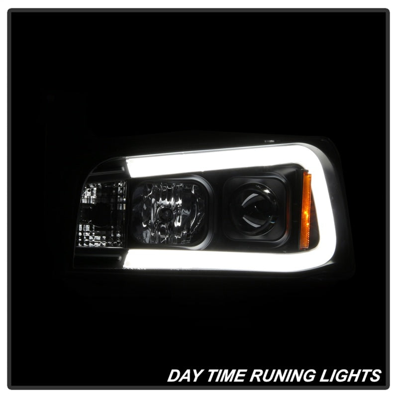 SPYDER 5085245 Spyder Dodge Charger 06-10 Projector Headlights - LED Light Bar - Black PRO-YD-DCH05V2-LB-BK