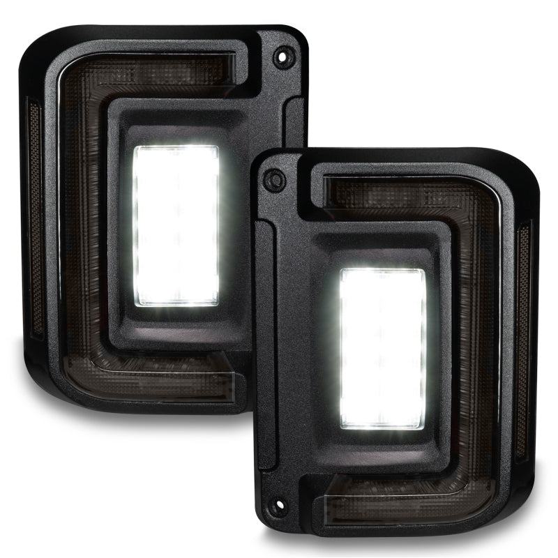 ORACLE Lighting 5891-504-T Oracle 07-17 Jeep Wrangler JK Flush Mount LED Tail Lights - Tinted SEE WARRANTY