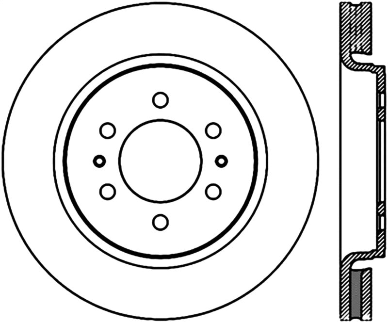 Stoptech 126.65119CSR StopTech Slotted Sport Brake Cryo Rotor 07-12 Ford Expedition