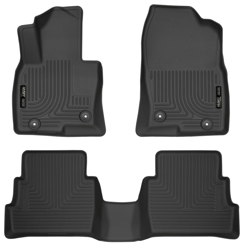 Husky Liners 95641 2017 Mazda CX-5 Weatherbeater Black Front & 2nd Seat Floor Liners