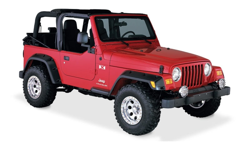 Bushwacker 10917-07 97-06 Jeep TJ Pocket Style Flares 4pc - Black