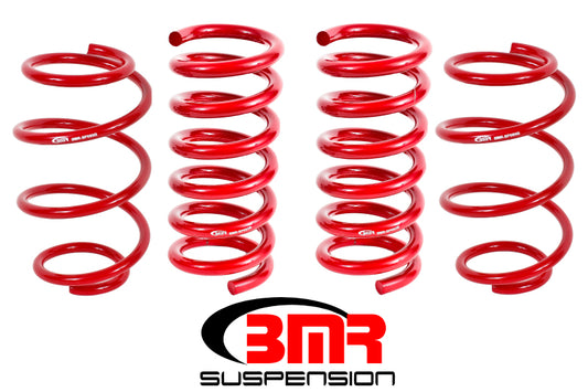 BMR Suspension SP763R BMR 15-17 S550 Mustang Performance Version Lowering Springs (Set Of 4) - Red