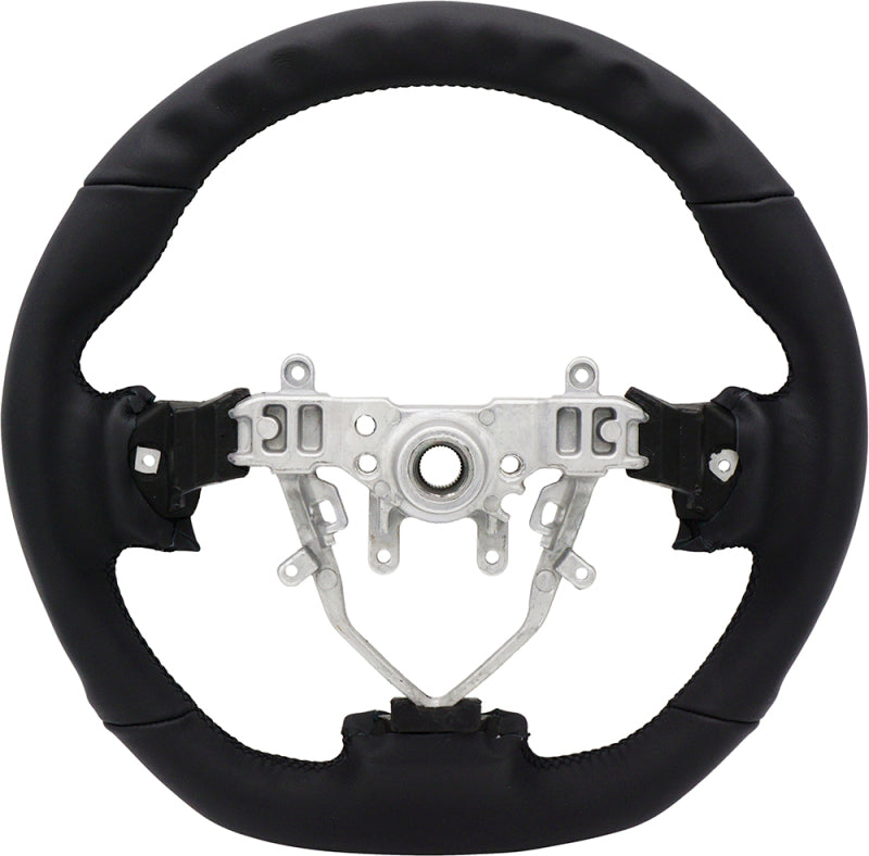 BLOX Racing BXSW-50000-B 08-14 Subaru Leather Steering Wheel Black Stitching