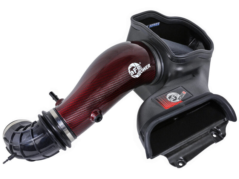 aFe 57-10030KR 23-24 Ford F150 Raptor R Supercharged Red Carbon Track Series Air Intake w/ P5R Filter (MOQ 24)