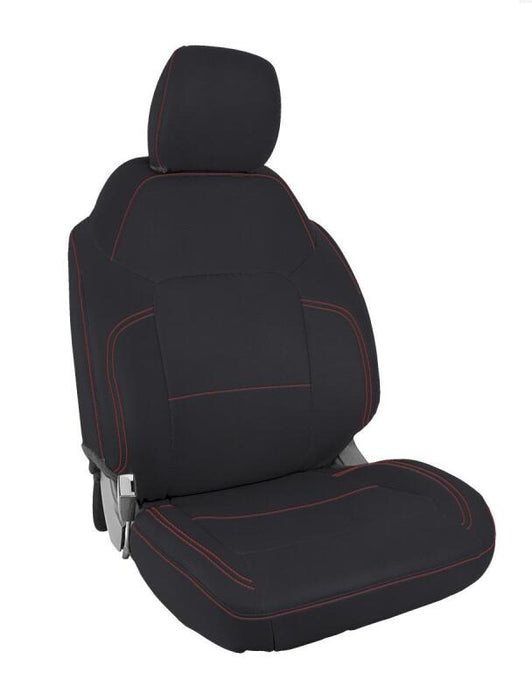 PRP Seats B060-01 PRP 2021+ Ford Bronco 4 Door Front Seat Covers (Pair) - Black w/ Red Stitching