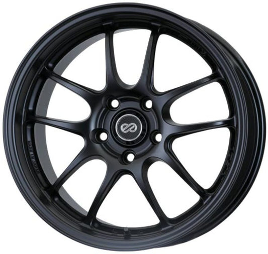 Enkei 460-8105-6615BK PF01 18x10.5 5x114.3 15mm Offset 75mm Bore Black Wheel **Special Order**