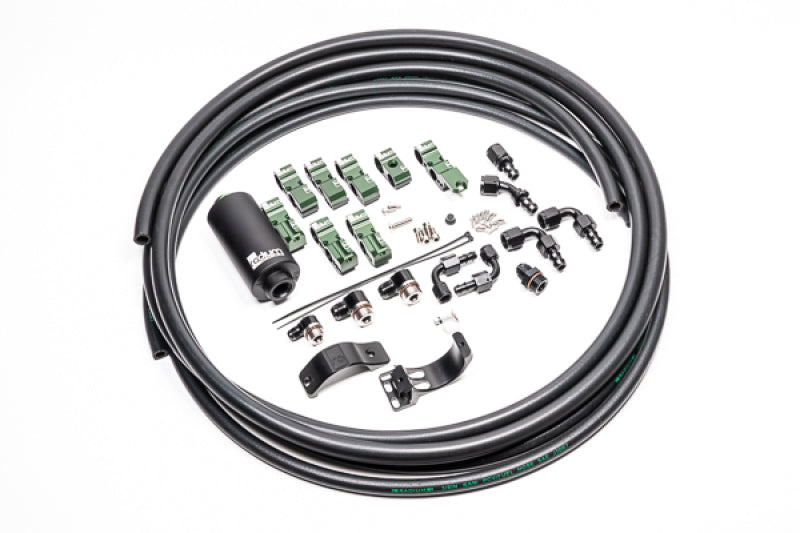 Radium Engineering 20-0702-05 Late Nissan Fuel Hanger Plumbing Kit Microglass Filter