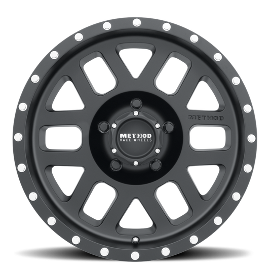 Method Wheels MR30678512500 Method MR306 Mesh 17x8.5 0mm Offset 5x4.5 83mm CB Matte Black Wheel
