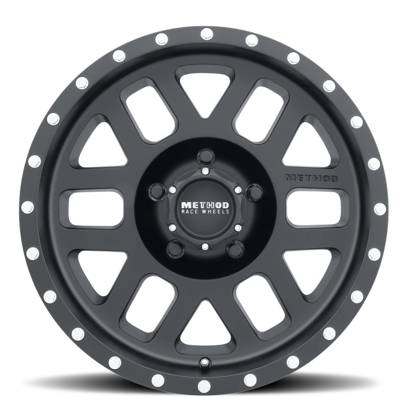 Method Wheels MR30678512500 Method MR306 Mesh 17x8.5 0mm Offset 5x4.5 83mm CB Matte Black Wheel