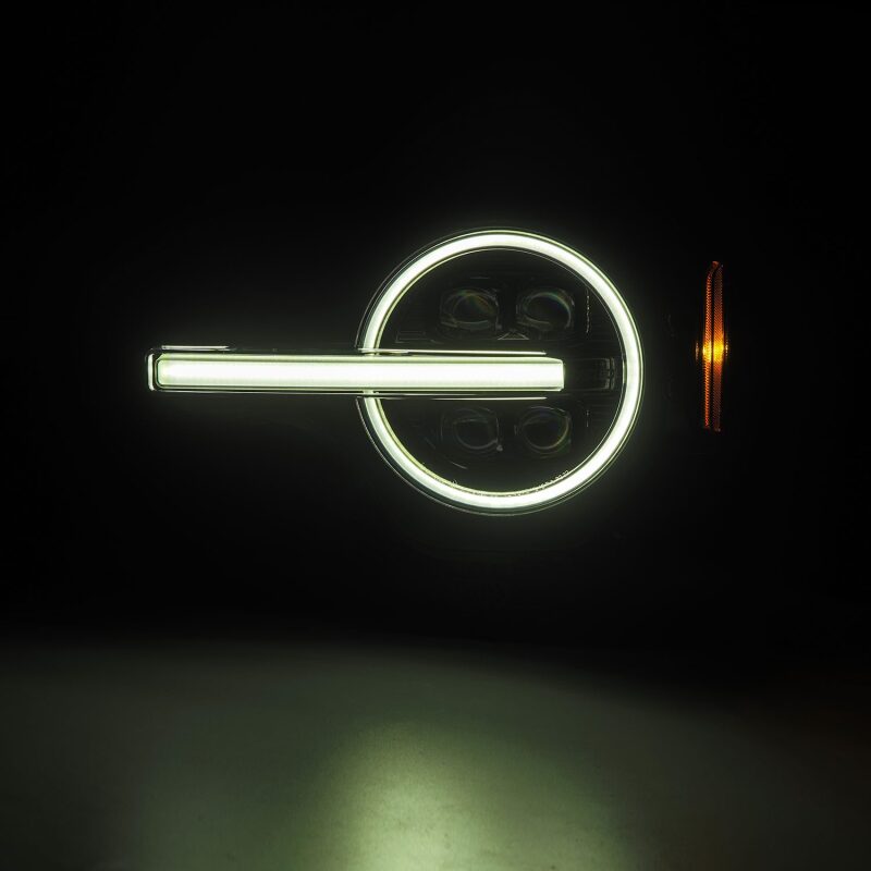 AlphaRex 880259 21-23 Ford Bronco NOVA LED Proj Headlights Alpha-Black w/Activ Light/Seq Signal/DRL