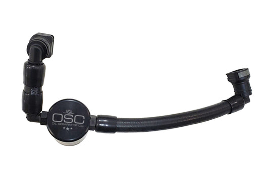 J&L 3050P-B 11-17 Ford Mustang V6 Passenger Side Oil Separator 3.0 V2 - Black Anodized