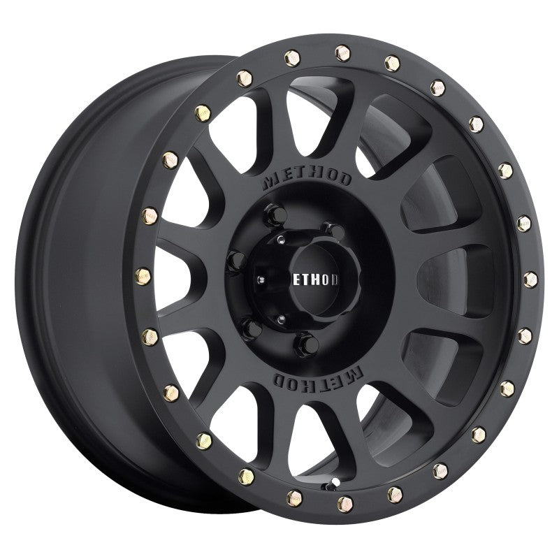 Method Wheels MR30589060500 Method MR305 NV 18x9 0mm Offset 6x5.5 108mm CB Matte Black Wheel