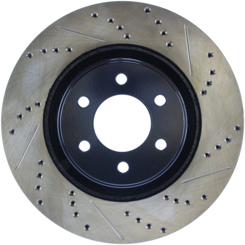 Stoptech 127.63036L StopTech Slotted & Drilled Sport Brake Rotor