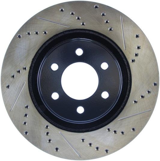 Stoptech 127.63036L StopTech Slotted & Drilled Sport Brake Rotor