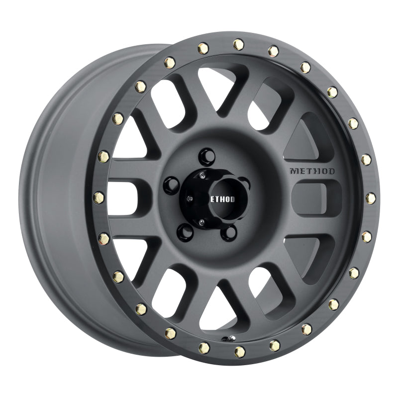 Method Wheels MR30978558800 Method MR309 Grid 17x8.5 0mm Offset 5x150 116.5mm CB Titanium/Black Street Loc Wheel