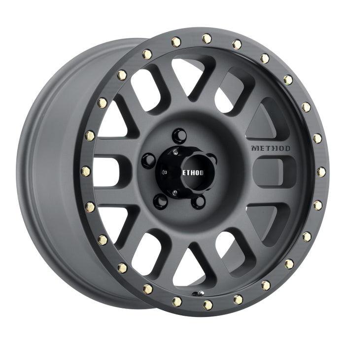 Method Wheels MR30989058818 Method MR309 Grid 18x9 +18mm Offset 5x150 116.5mm CB Titanium/Black Street Loc Wheel