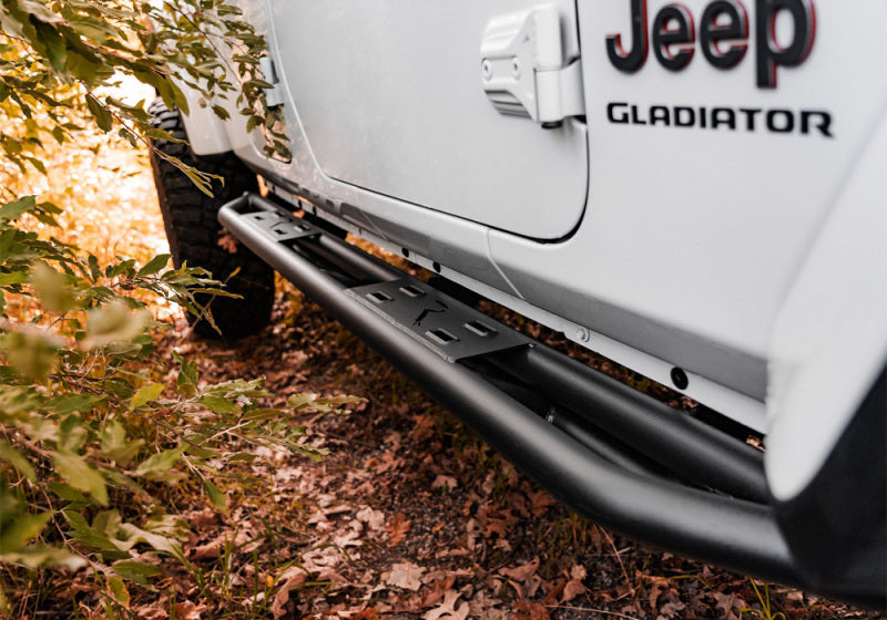 Rampage 88736 20-22 Jeep Gladiator SRS Sidebar Rock Crawler Steps - Black