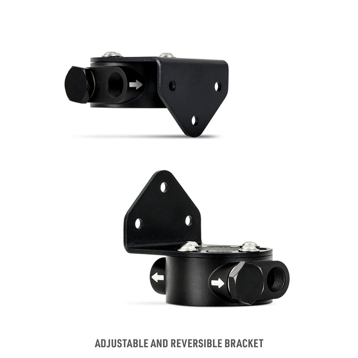 Mishimoto MMOC-RFH-34BK 3/4 - 16 Thread Remote Oil Filter Mount - Black
