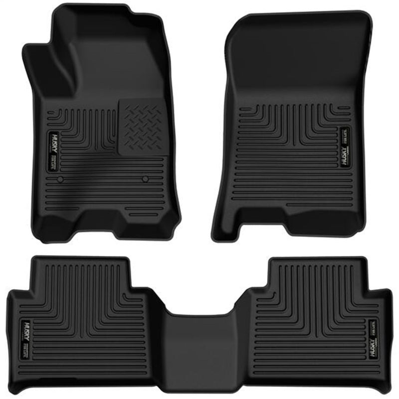 Husky Liners 99221 2023 Chevrolet Colorado/GMC Canyon WeatherBeater Front & 2nd Seat Floor Liners - Black