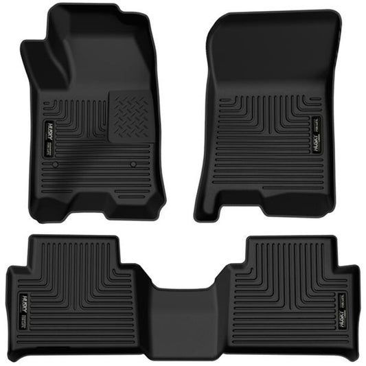 Husky Liners 99221 2023 Chevrolet Colorado/GMC Canyon WeatherBeater Front & 2nd Seat Floor Liners - Black