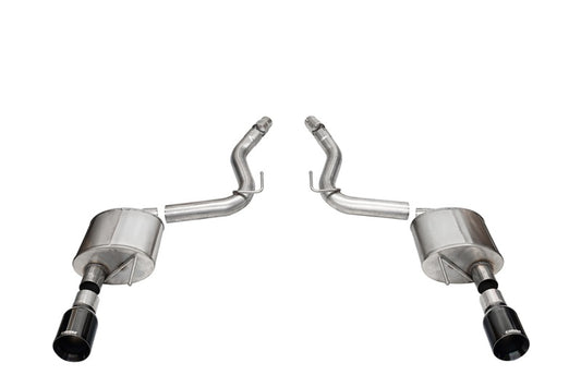 CORSA Performance 21253BLK Corsa 2024+ Ford Mustang GT Sport Axle-Back Dual Rear Exit with 4.5in Straight Cut Black PVD Tips