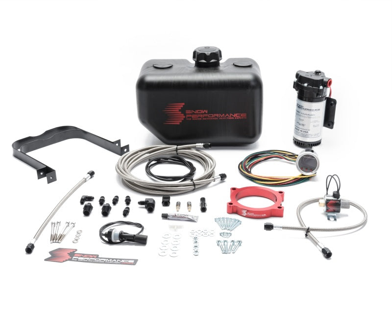 Snow Performance SNO-2160-BRD 10-15 Camaro Stg 2 Boost Cooler F/I Water Injection Kit (SS Braided Line & 4AN)
