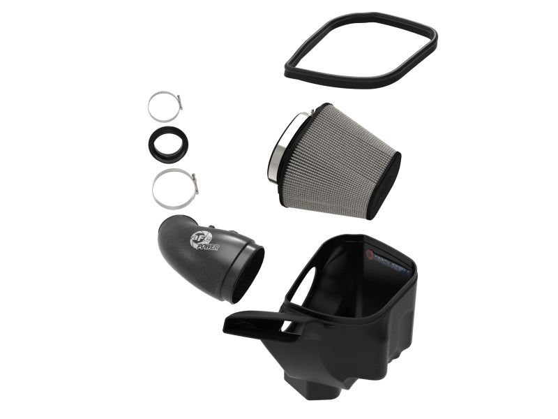 aFe 57-10014D 12-21 Jeep Grand Cherokee 6.4L Track Series Carbon Fiber Cold Air Intake w/Pro Dry S Filter