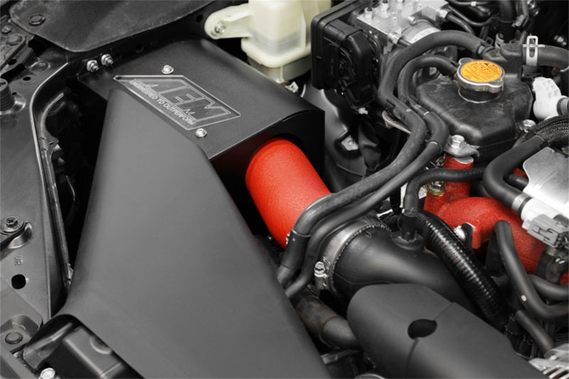 AEM Induction 21-836WR 2018 Subaru WRX STI 2.5L H4 F/I Cold Air Intake System - Wrinkle Red