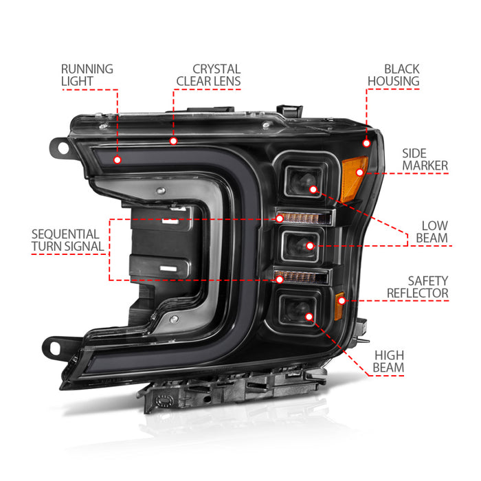 ANZO 111520 ANZ LED/Projector Headlights