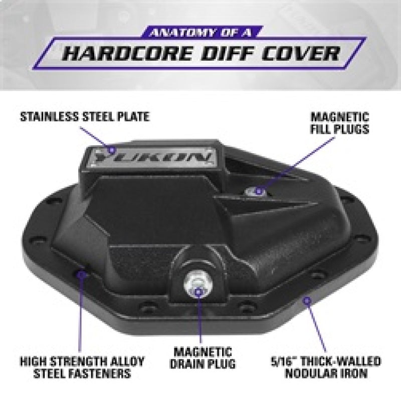 Yukon Gear & Axle YHCC-C9.25 Yukon Gear Hardcore Nodular Iron Cover for Chrysler 9.25in Rear Differential