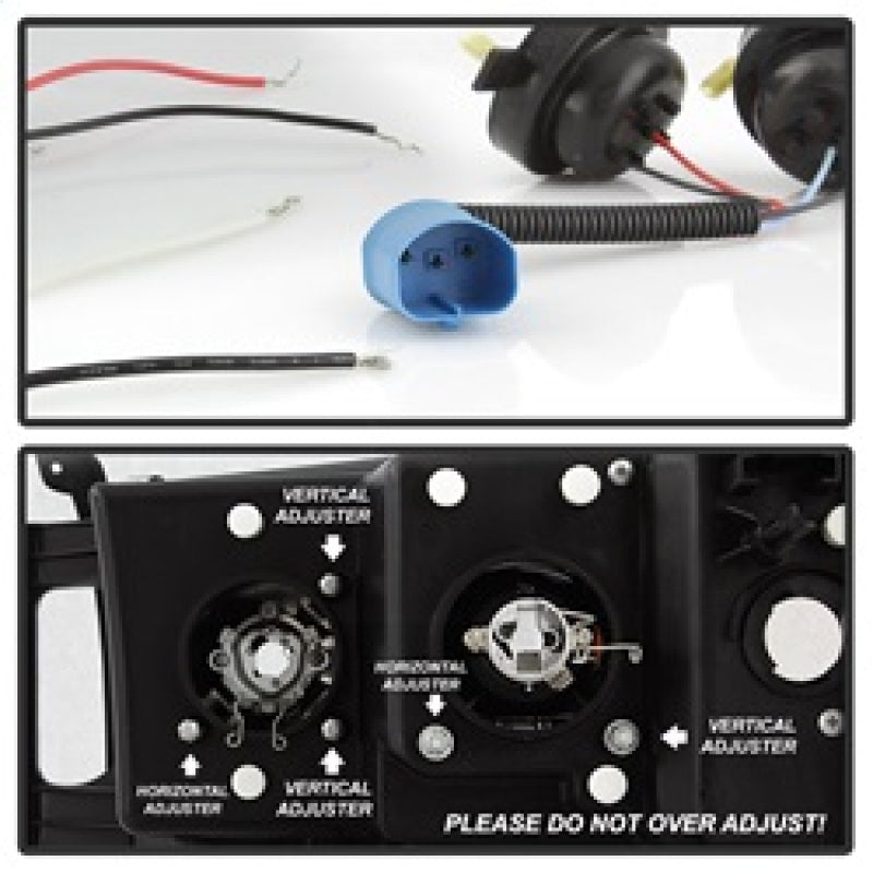 SPYDER 5078384 Spyder Dodge RAM 1500 02-05 03-05 Projector Headlights LED Halo LED Blk Smke PRO-YD-DR02-HL-BSM