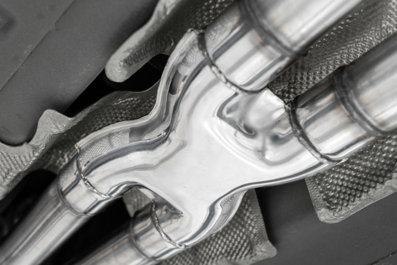 MBRP S71113CF 2015+ Dodge Challenger 3.6L SS 2.5in Quad Tip Split Rear Exit w/ Carbon Fiber Tips - T304